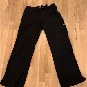 Black scrub pants
